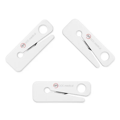 FENOMED 3x DOCtool Gurtmesser SOS-Cutter Notfallmesser Gurtschneider für Anschaller