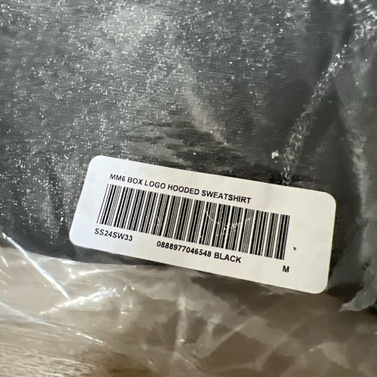 Supreme MM6 Maison Margiela Foil Box Logo Hoodie Black Supreme MM6 Maison Margiela Foil Box Logo Hoodie Black