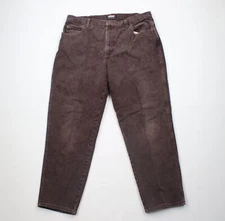 Vtg 90s Streetwear Mens 38x31 Distressed Relaxed Tapered Leg Denim Jeans Brown