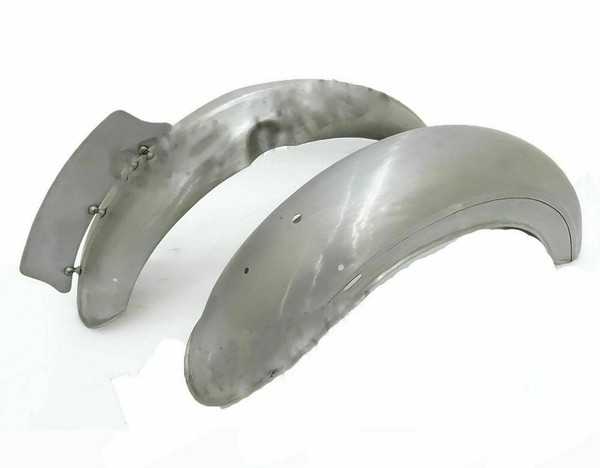 Front- Und Hinterrad KotflüGel-Set Aus Rohstahl FüR Royal Enfield 1962 G2-image
