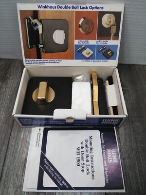 Winkhaus DOUBLE BOLT LOCK WITH SECURITY LINK,  FOR HOME (BROWN BODY) W.GERMANY
