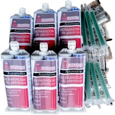 6x Two-Component Plastic Repair Adhesive 50ml.