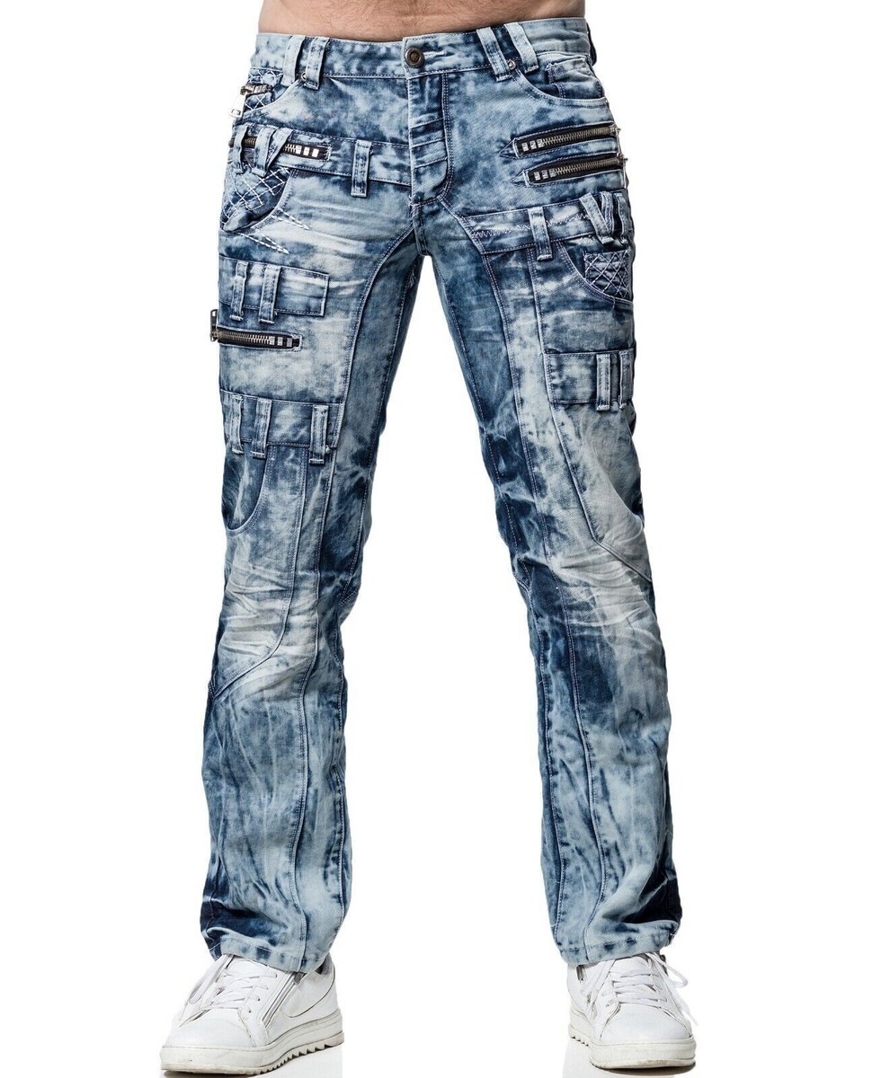 Kosmo Lupo 5-Pocket-Jeans Auffällige Herren Hose BA-KM009 (1-tlg