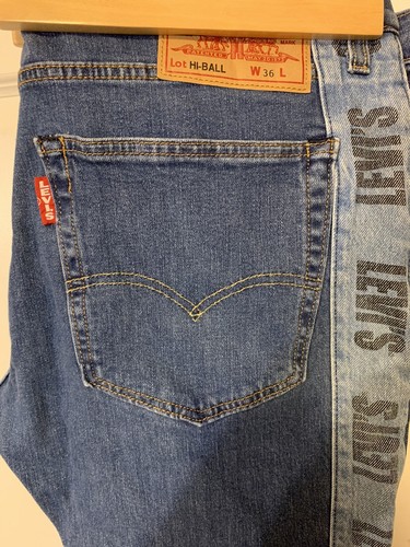 Logo Men's Sz 36 X 28 Blue Jeans Denim 