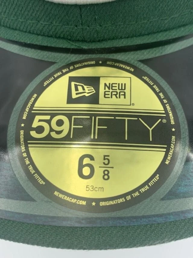 Boné ajustável New York Jets New Era 59Fifty infantil tamanho 6 5/8 verde futebol americano NFL - Imagem 2 de 4