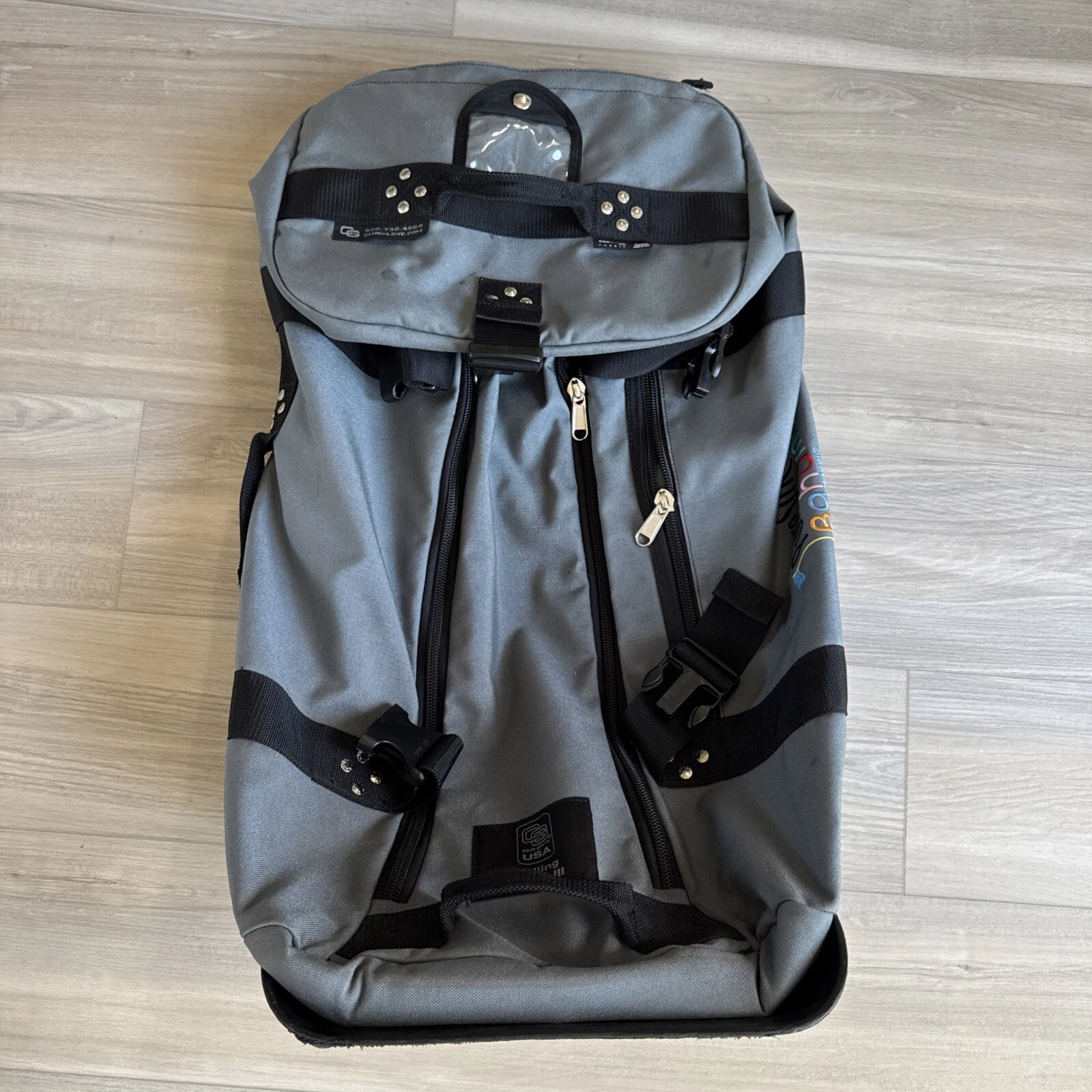 Club Glove Rolling Duffle III 29” Carry On Bag Travel Bag Gray LPGA Bahamas #2