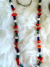 Trendy, versatile and Luxury long chain-bead necklace