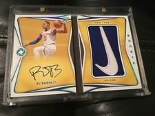 2019-2020 panini opulence rj Barrett Nike logo patch auto rookie 5/5