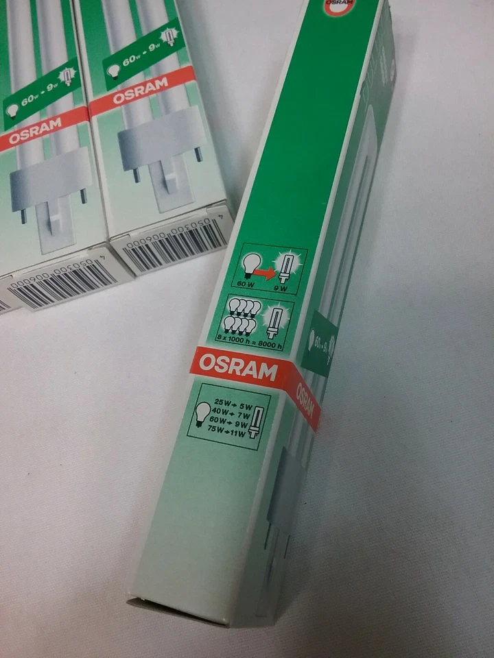 Osram 9W Dulux-S G23 Cap Compact Fluorescent Lamp -Extra Warm White - Image 4 of 4