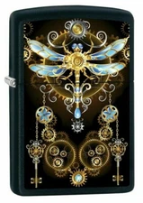 Zippo 8452 Steampunk Dragonfly Black Matte Finish Lighter