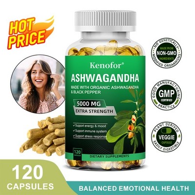 Supports Adrenal Health, Immunity & Energy Level Supplement, 120 Softgels