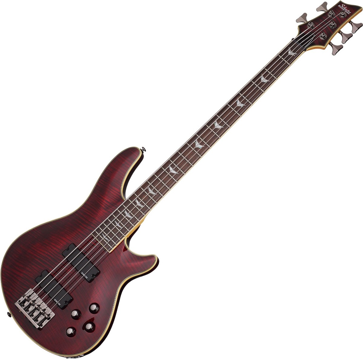 Schecter Omen Extreme-5 Electric Bass in Black Cherry Finish | eBay
