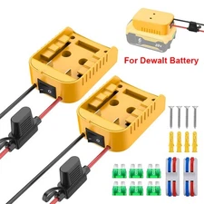 DIY Power Wheels Adapter with Fuse Switch For Dewalt Battery 20V Connector Dock