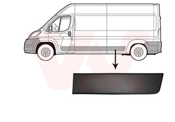 Zier-/Schutzleiste Seitenwand VAN Wezel 0982415 FüR CitroËN Peugeot Fiat Ducato-image