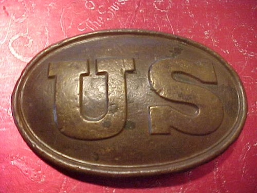 CIVIL WAR UNION CARTRIDGE BOX  BUCKLE PLATE  DUG SEE BELOW