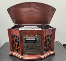Innovative Tech ITRR-501 Wooden 5-n-1 Music Center CD Cassette Radio No Speakers