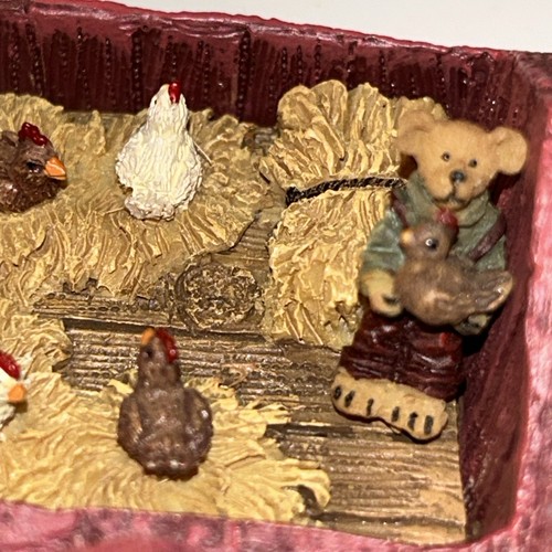 2009 Boyd's by Enesco große rote Scheune Schmuckschatulle mit Überraschungen innen 3,5" Höhe - Bild 9 von 18