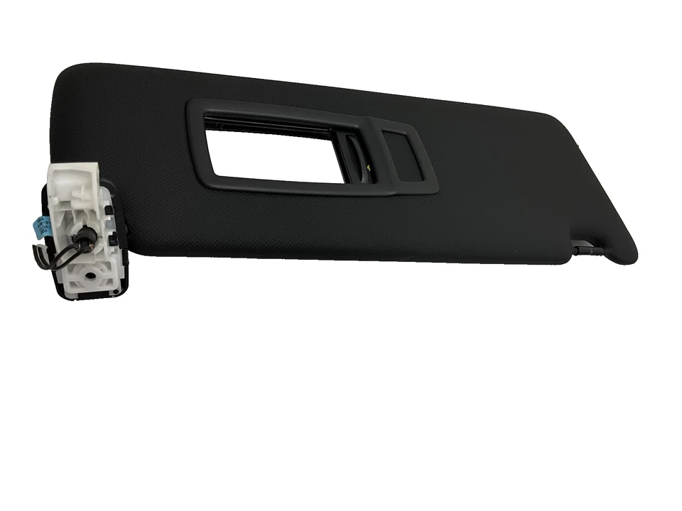 BMW 328d 2014 lado del conductor pasajero cuero negro conjunto parasol par OEM Foto 3 de 4