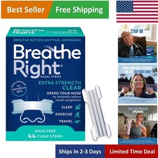 Extra Strength Nasal Strips  Clear  Hypoallergenic  Instant Congestion Relief