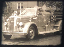   Firemen  s Parade   1947 8mm Film Home Movie, Newtown PA, Old Trucks, Bands 