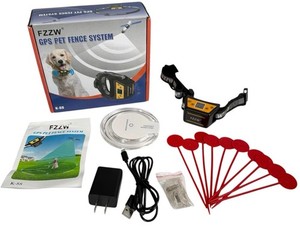 Dog Wireless Fence GPS Pet Fence Electric Containment System w/ Wireless Charger