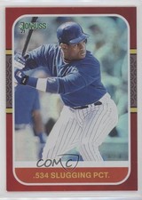 2021 Panini Donruss Retro 1987 Variation Holo Red Sammy Sosa (Blue Jersey) 7u4