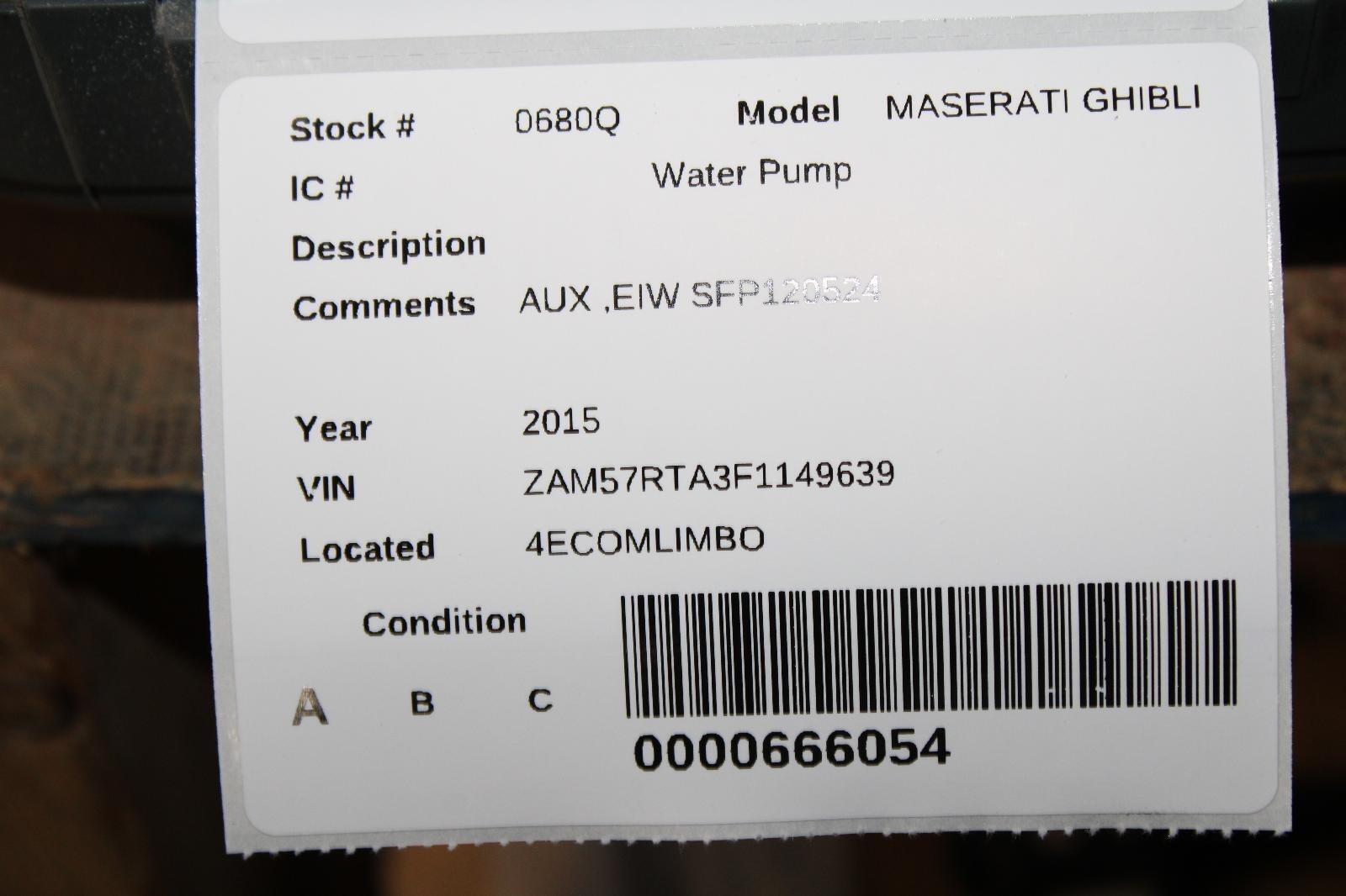 Maserati Ghibli 2014-2017 Electric motor