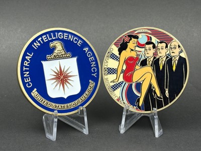 2'' CIA PROJECT MKULTRA OPERATION MIDNIGHT CLIMAX CHALLENGE COIN PSYOPS HUMNIT