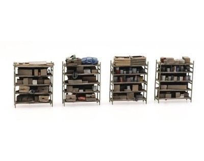 HO Artitec Parts 4 Storage Shelves Hand Painted DP627.387.434