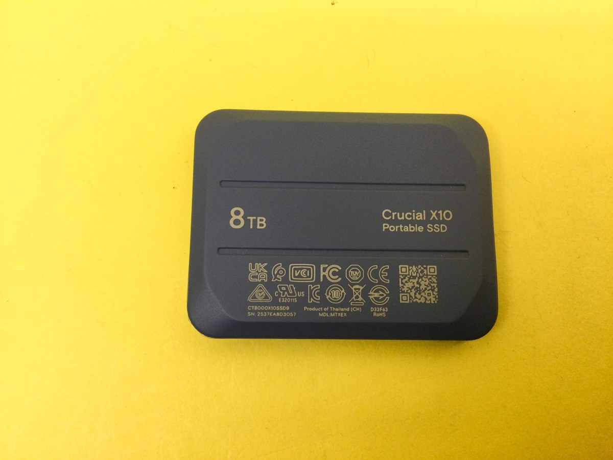 Crucial X10 Portable SSD 8 000GB (8TB) 2 100 MB/s (2.1 GB/s) P/N