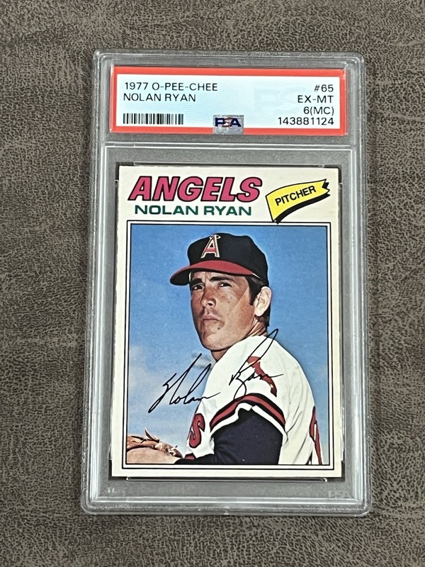 1977 O-Pee-Chee OPC Nolan Ryan #65 PSA 6 EX-MT MC Vintage Angels HOF Legend!