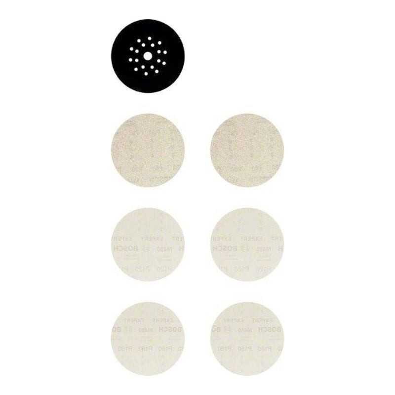 Disque abrasif BOSCH M480 Ø225mm lot de 6 pièces grain 80 pour ponceuse girafe