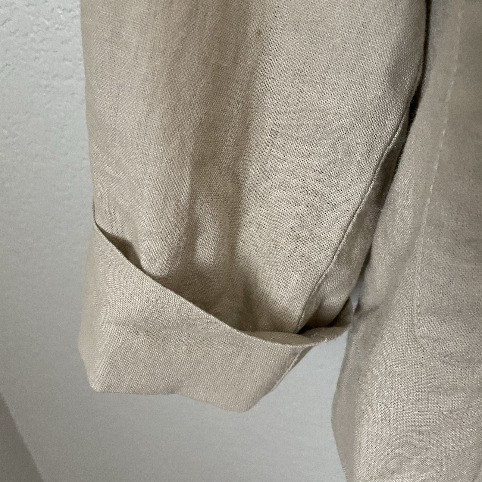 Women’s Pendleton Button Up Linen Jacket, size  L… - image 5