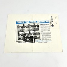 Vintage Graph Check Sequence Camera Sales Ad & Quote Mitchell Camera Comp. 1987