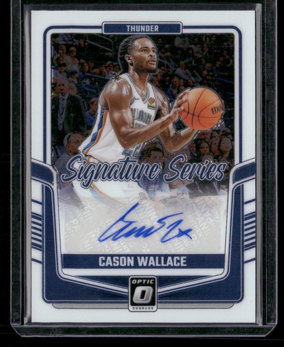 2023-24 Donruss Optic #SS-WAL Cason Wallace Signature Series Auto