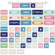 Pastel Spanish Classroom Calendar Bulletin Board Set Classroom Bulletin Board...
