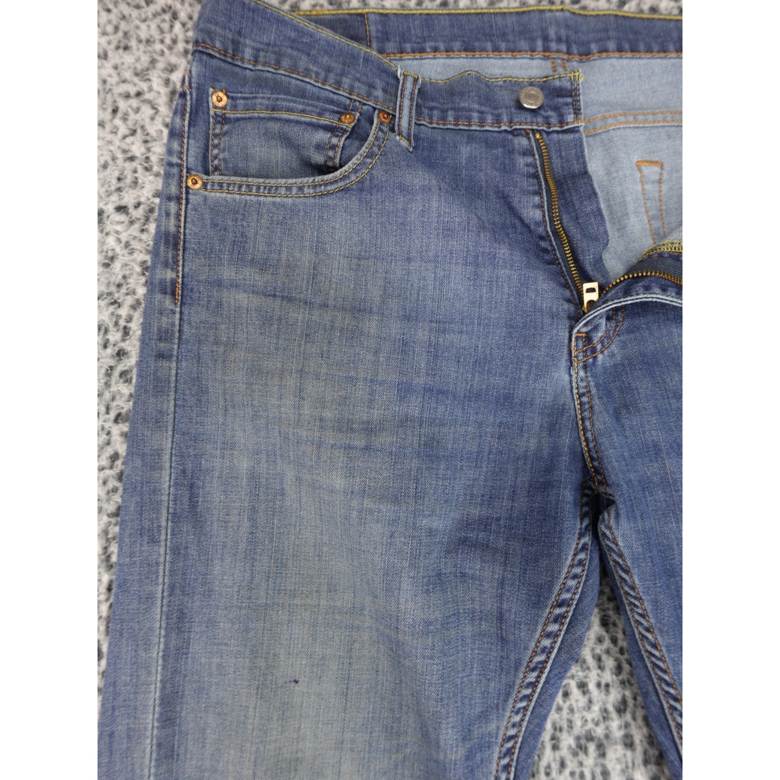 Levis 527 Slim Bootcut Jeans Mens 36x34 Blue Denim Medium Wash image 2