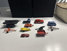 Vintage Tootsie Toy Lot Of 11 Pieces: Vehicles, Trailers, Trucks