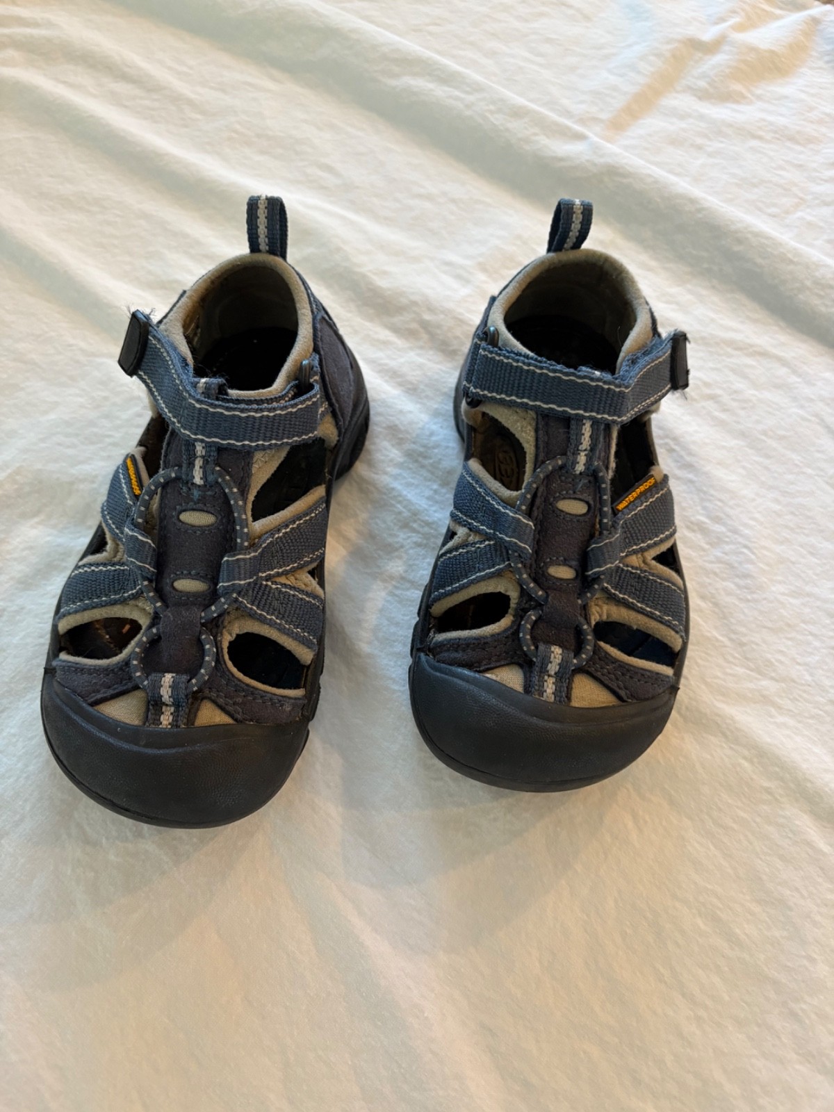 Sandali Keen bambino taglia US 11 Venezia H2 unisex blu navy grigio impermeabili