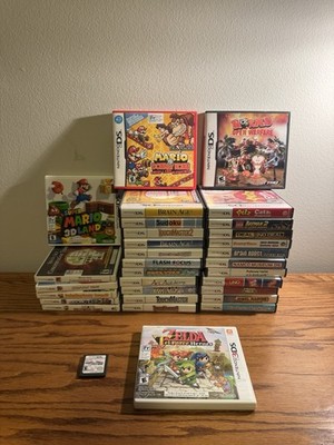 Nintendo DS Game Lot Of 30 CIB games + Mario Kart DS Loose + Zelda Empty Case