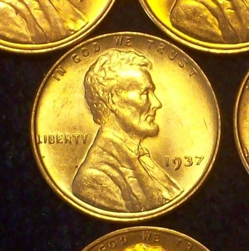 1937-P BU - SOLID LINCOLN WHEAT CENT - NICE COLOR - GOOD DETAILS - SEE PICS!