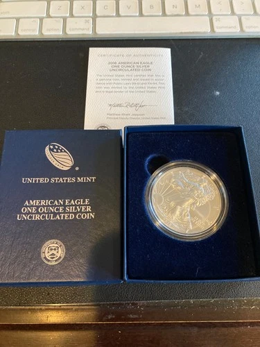 2016 american eagle one oz unc silver coin