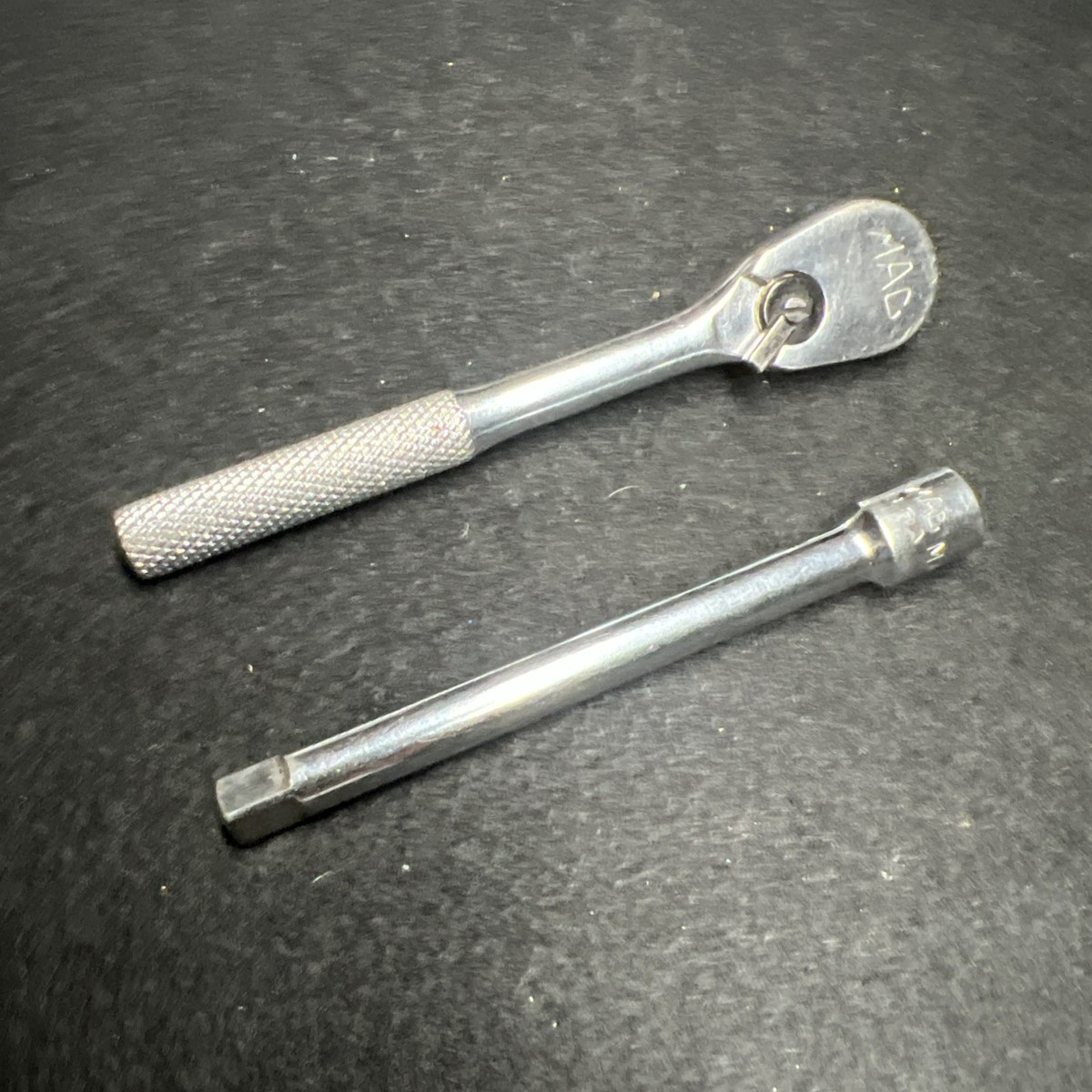 Vintage MAC Tools MR5 1/4” Ratchet w/ M4E Extension | eBay
