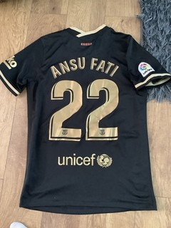 Barcelona Football Shrit 2021/22 Mens Small Ansu Fati