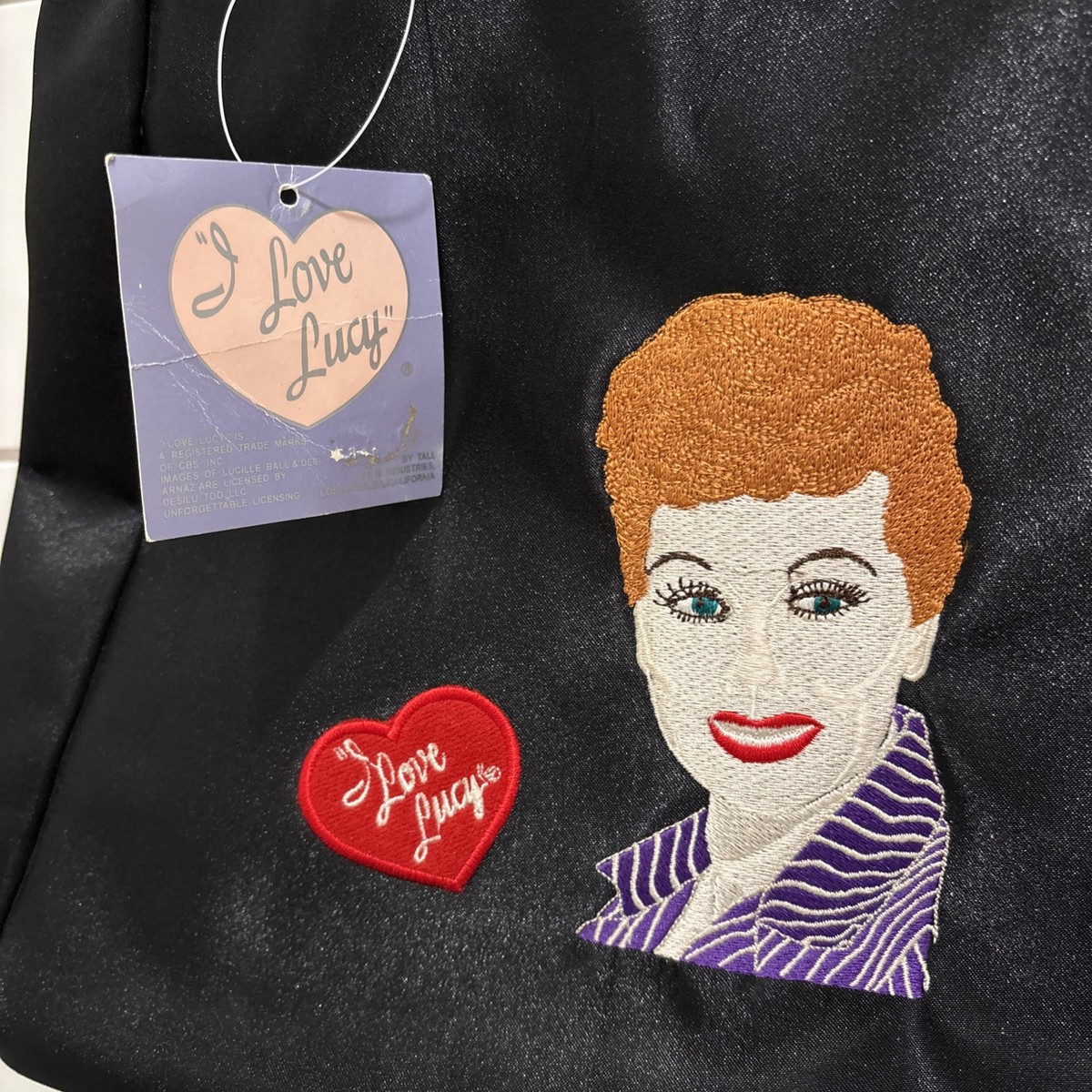 I Love Lucy! Vintage Embroidered Back Purse. Super Cute! | eBay