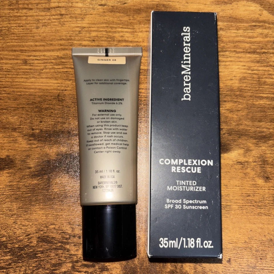 BareMinerals Complexion Rescue Tinted Hydrating Gel Cream ~ GINGER 06 ~ 1.18 oz - Image 2 of 3