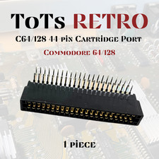 Commodore 64 128 44 Pin, Rear Cartridge Port Curved 90 2.54mm