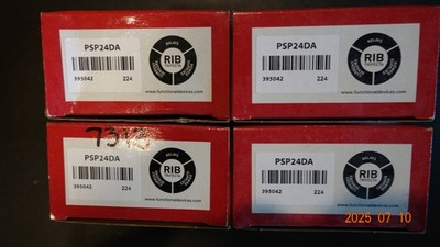 4 new in box FUNCTIONAL DEVICES PSP24DA Enclosed 24 VAC to 24VDC Power Supply