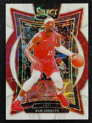2024-25 Panini Select Concourse Bam Adebayo #15 White Scope Prizm 1/35 