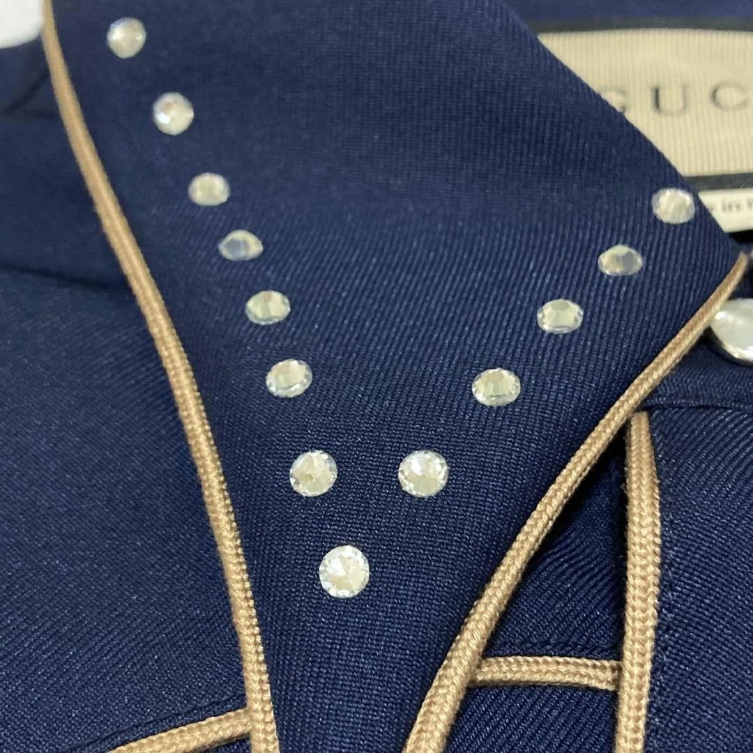 Gucci 23Aw Camicia Giacca Blouson Logo Ricamo Western